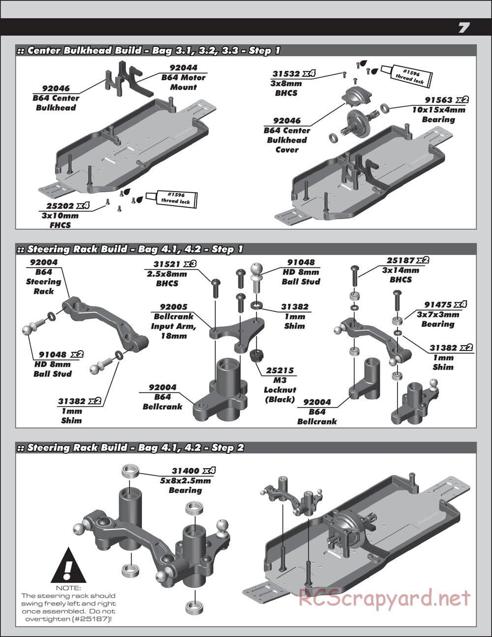 Team Associated - B64 Team - Manual - Page 7