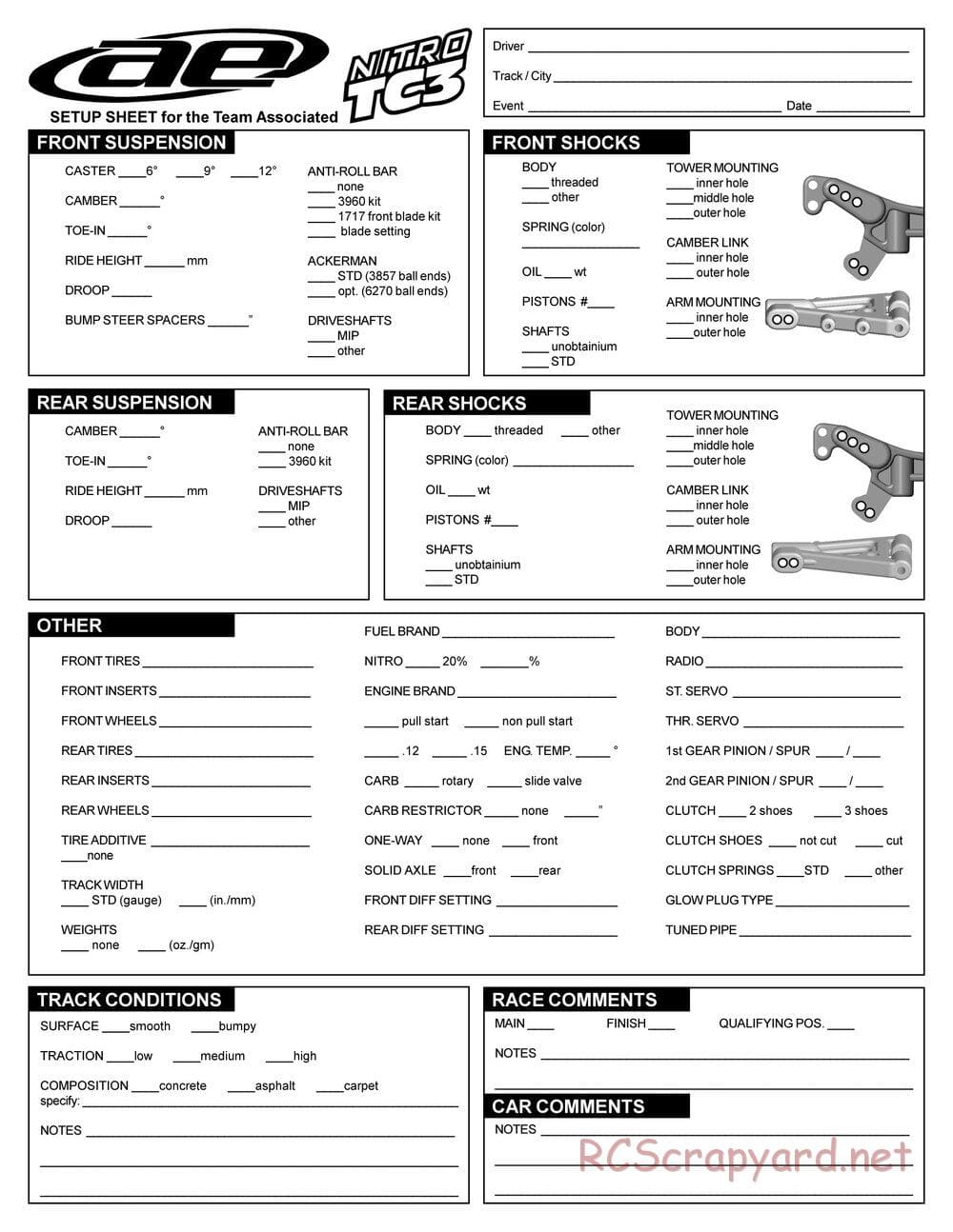 Team Associated - NTC3 Team - Manual - Page 33