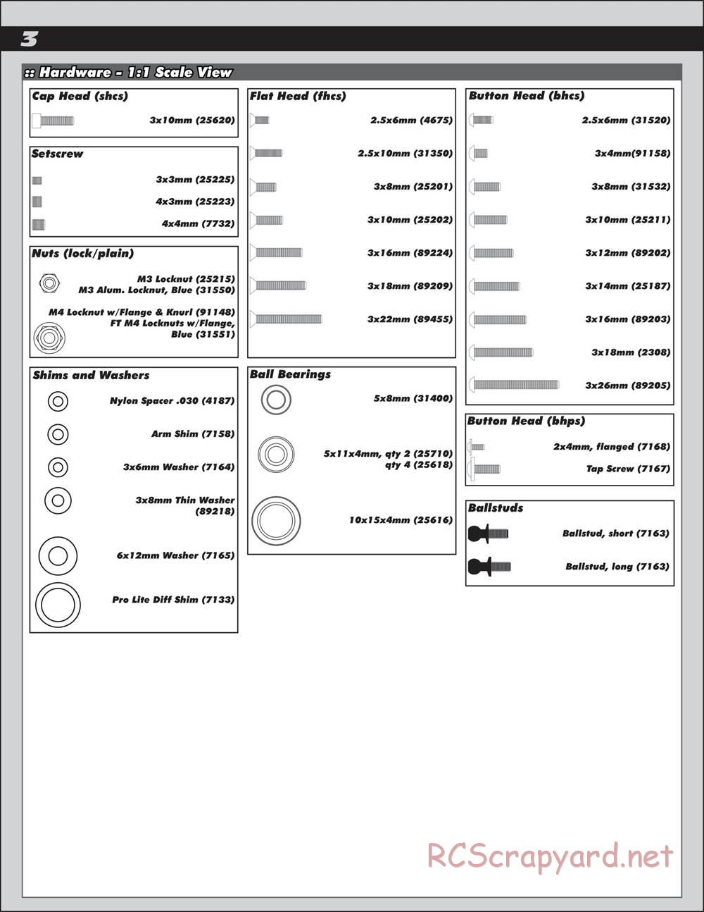 Team Associated - ProSC 4x4 Brushless - Manual - Page 3