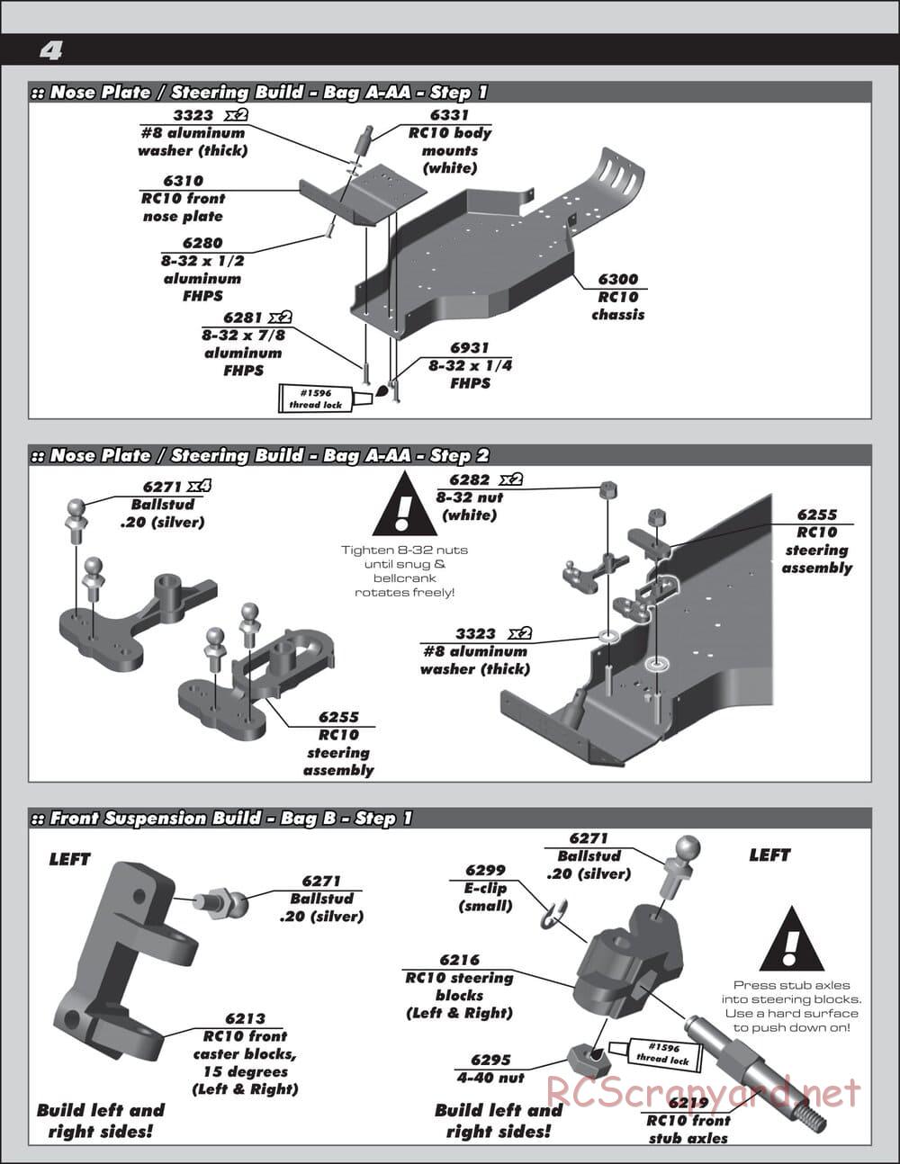 Team Associated - RC10 Classic - Manual - Page 4