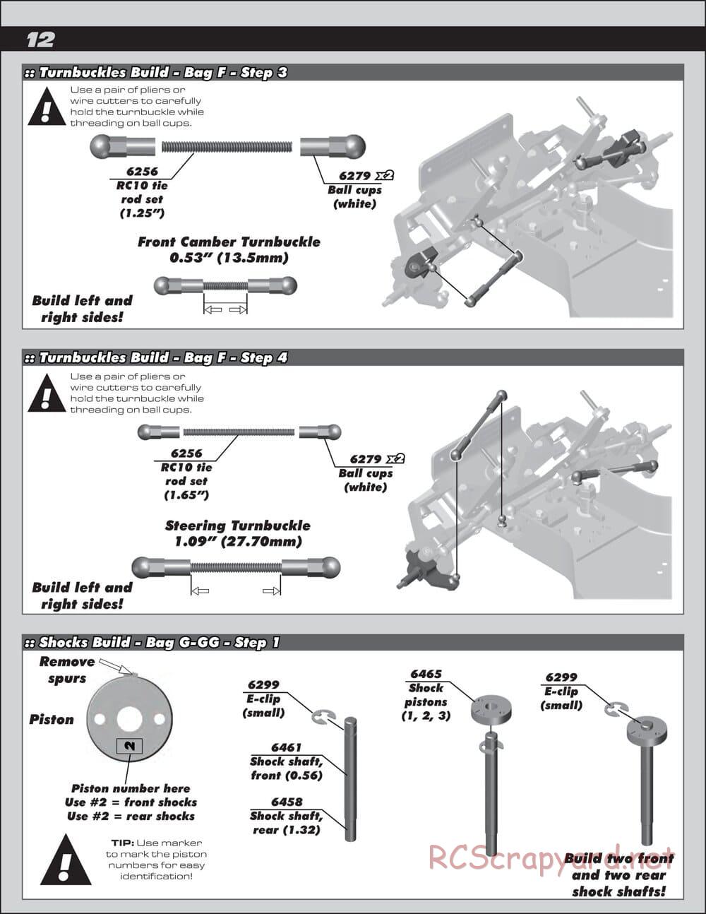 Team Associated - RC10 Classic - Manual - Page 12