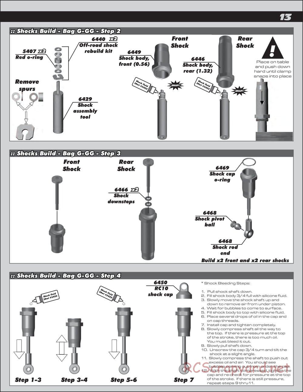 Team Associated - RC10 Classic - Manual - Page 13