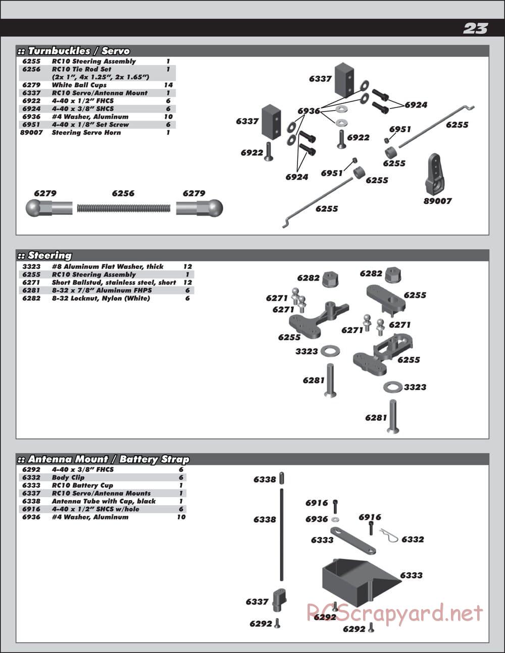 Team Associated - RC10 Classic - Manual - Page 23