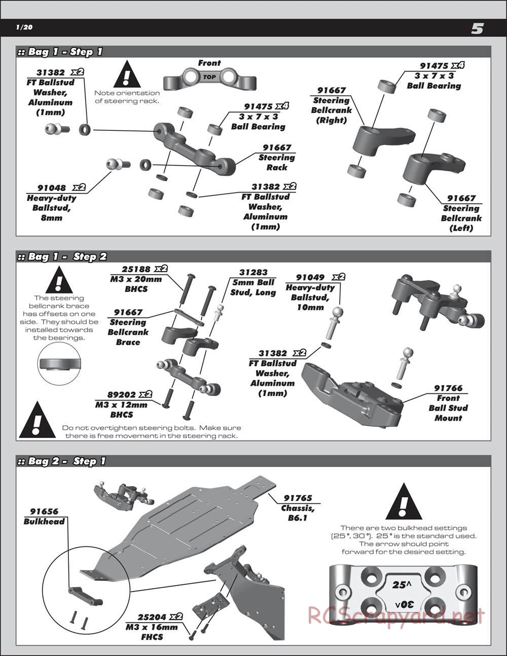 Team Associated - RC10 B6.2D Team - Manual - Page 5