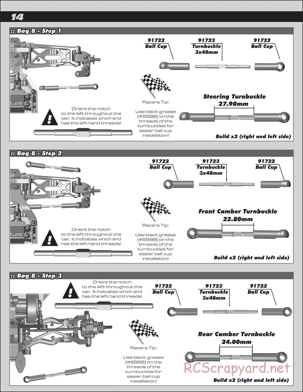 Team Associated - RC10 B6.2D Team - Manual - Page 14