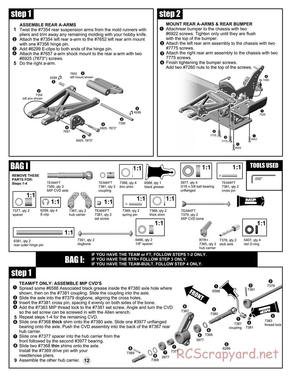 Team Associated - RC10GT RTR Plus - Manual - Page 12