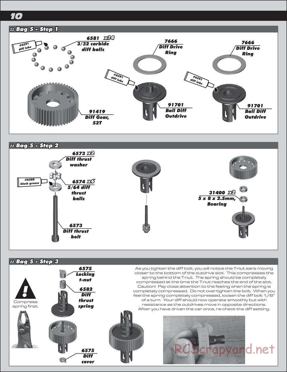 Team Associated - RC10 SC6.1 Team - Manual - Page 10