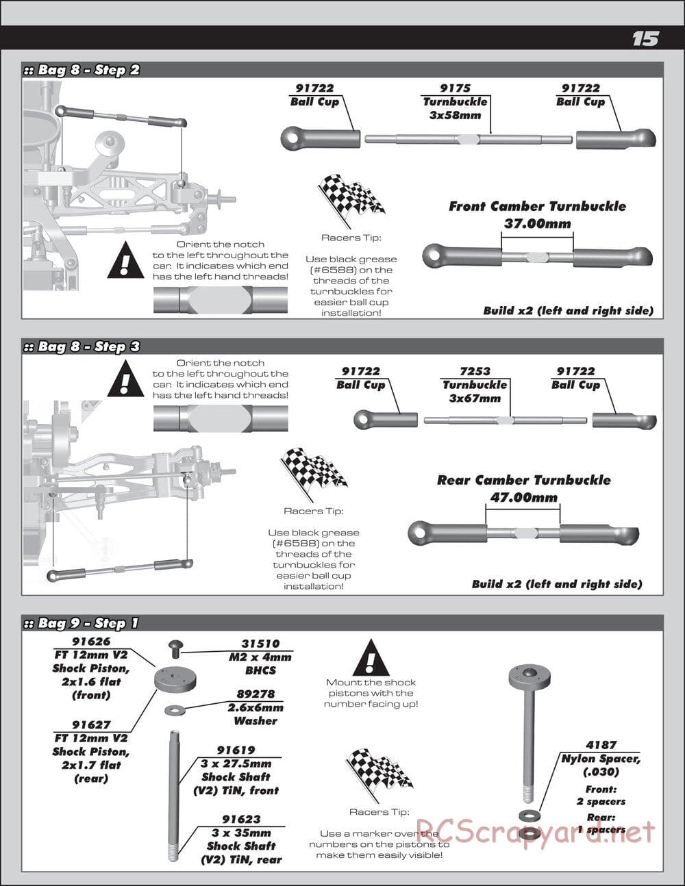 Team Associated - RC10 SC6.1 Team - Manual - Page 15