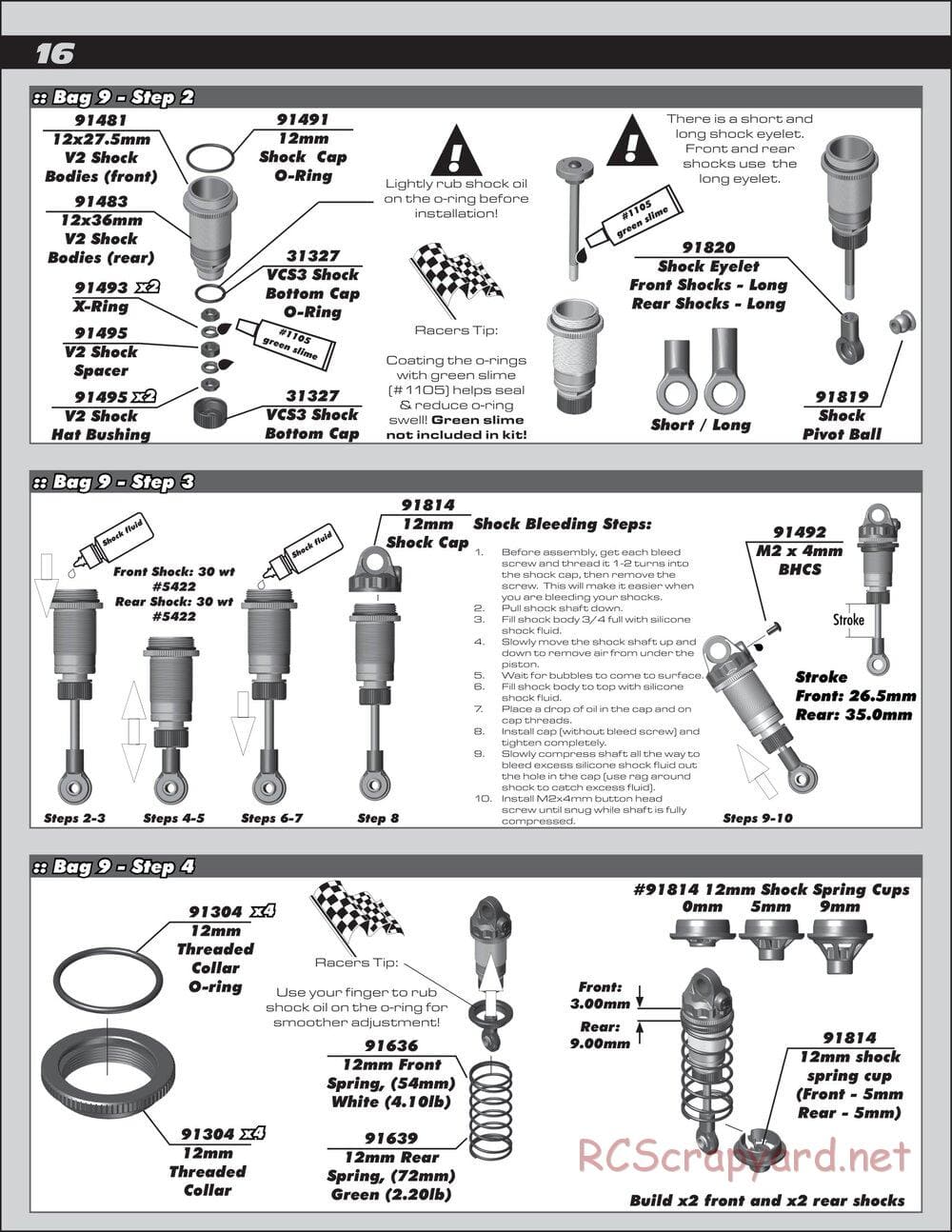 Team Associated - RC10 SC6.1 Team - Manual - Page 16