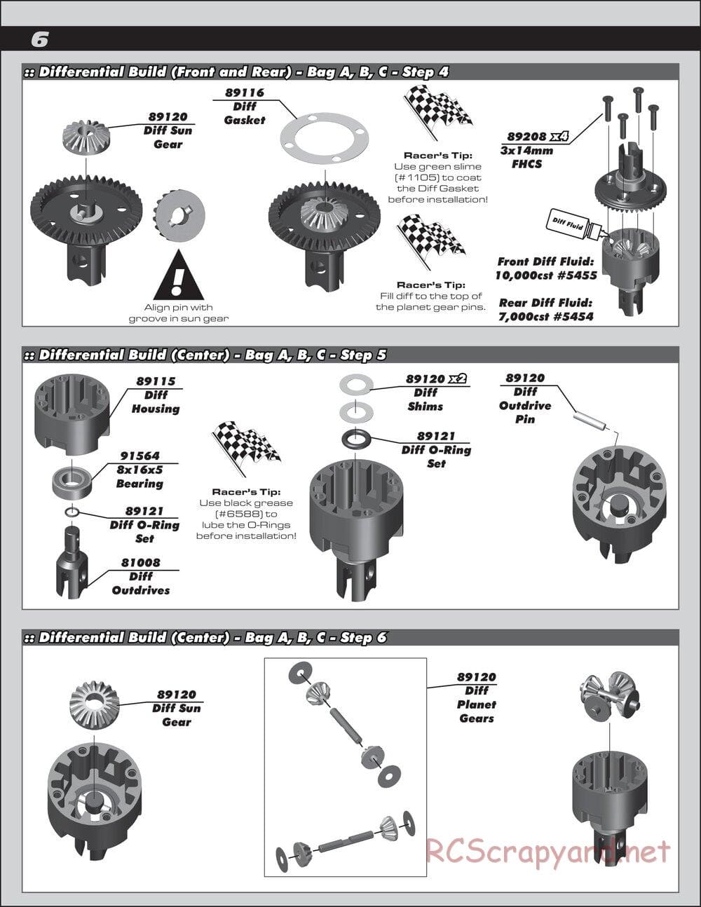 Team Associated - RC8B3 Team - Manual - Page 6