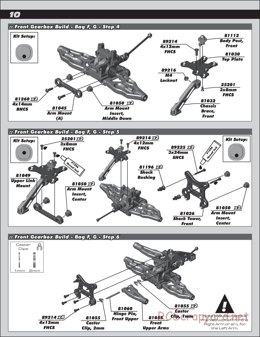 Team Associated - RC8B3 Team - Manual - Page 10