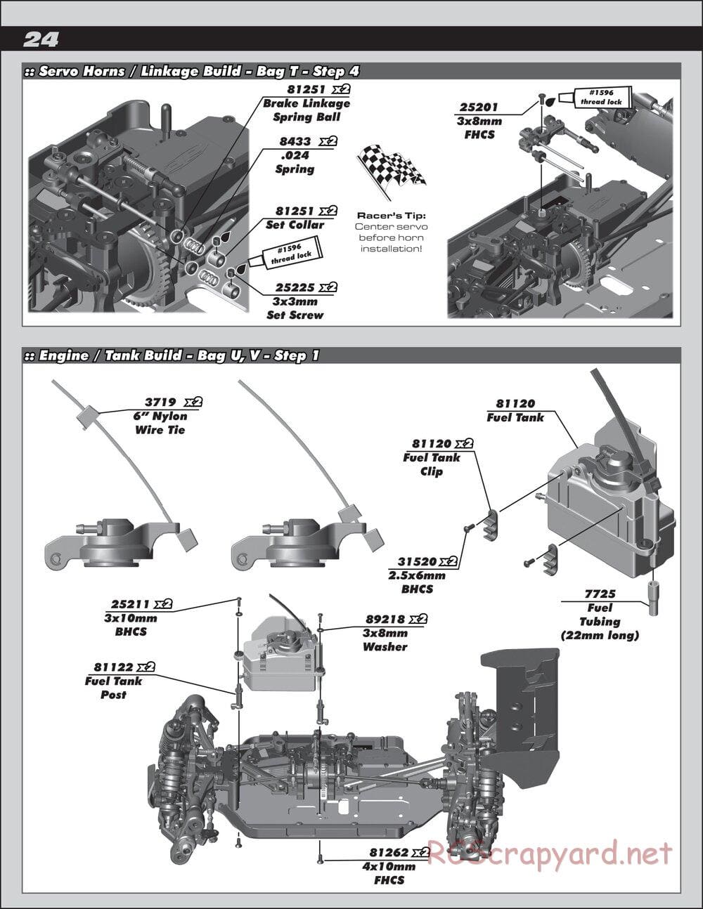 Team Associated - RC8B3 Team - Manual - Page 24