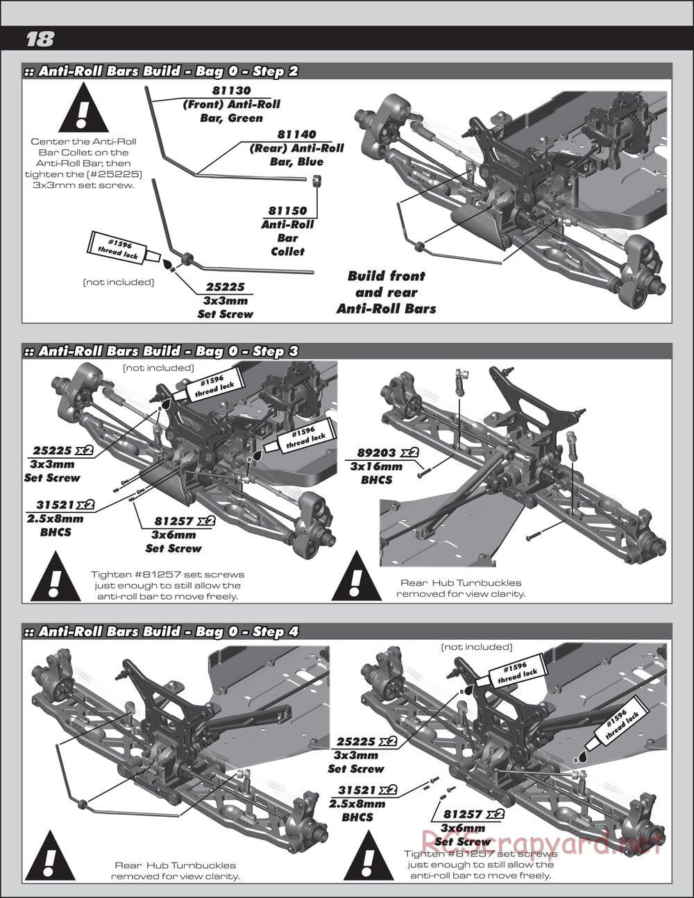 Team Associated - RC8T3 Team - Manual - Page 18