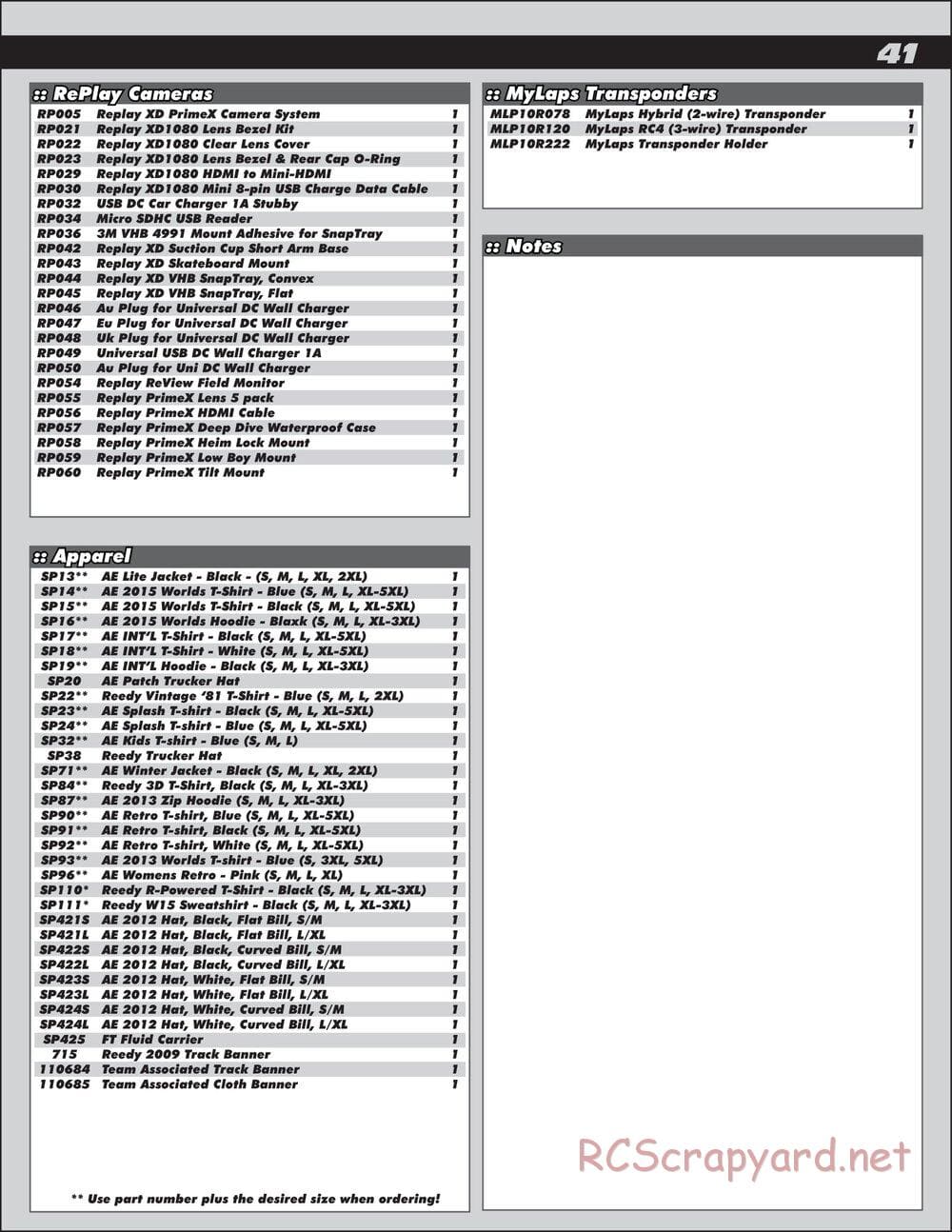 Team Associated - RC8T3 Team - Manual - Page 41