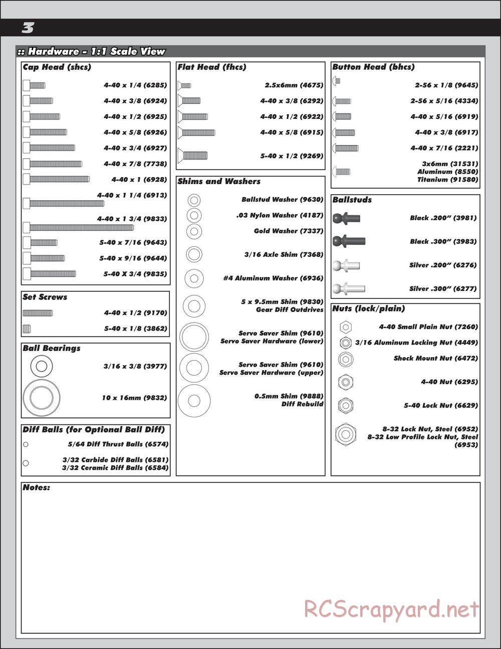 Team Associated - SC10.3 Lucas Oil - Manual - Page 3