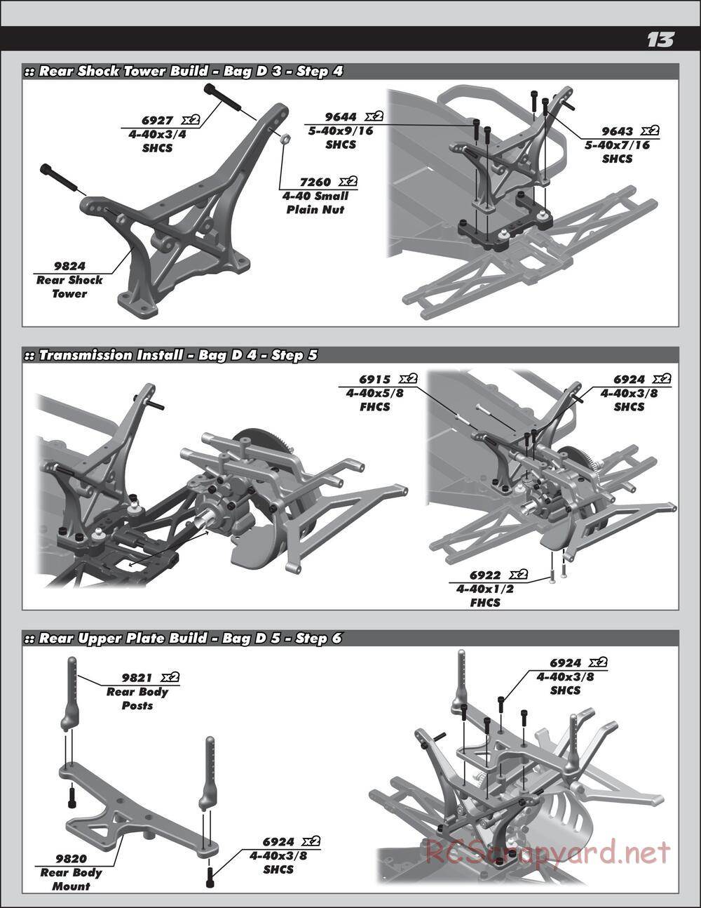 Team Associated - SC10.3 Lucas Oil - Manual - Page 13