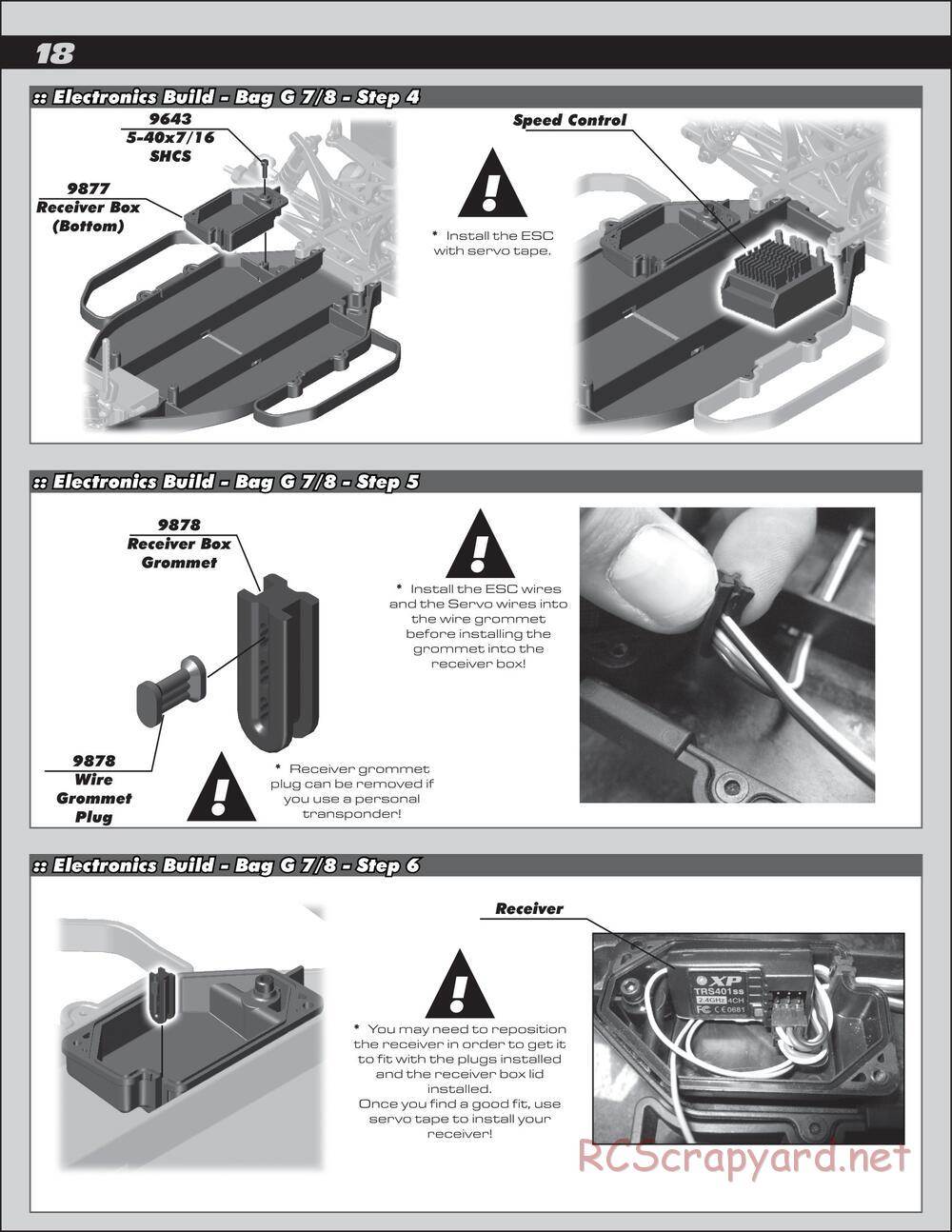 Team Associated - SC10.3 Lucas Oil - Manual - Page 18