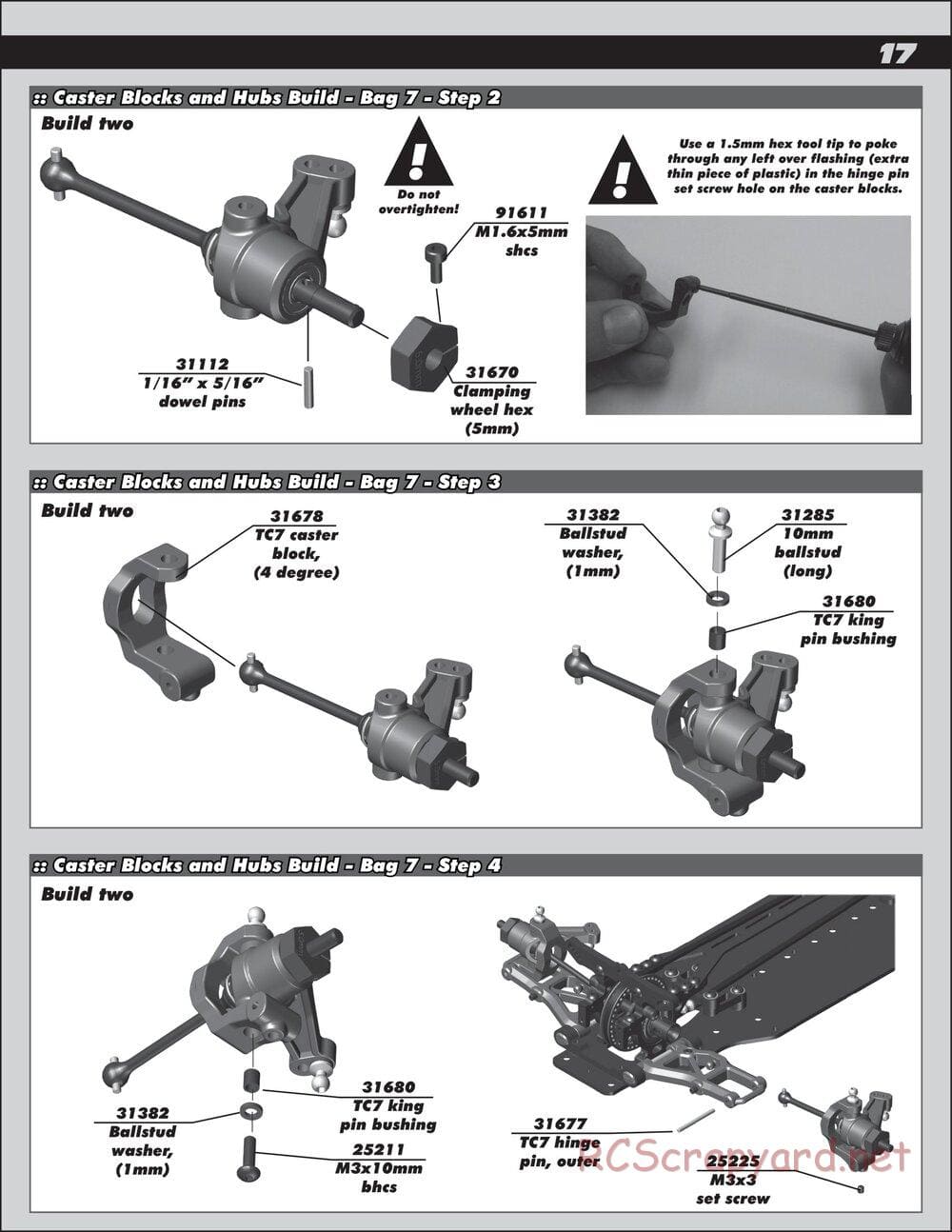 Team Associated - TC7.2 Factory Team - Manual - Page 17