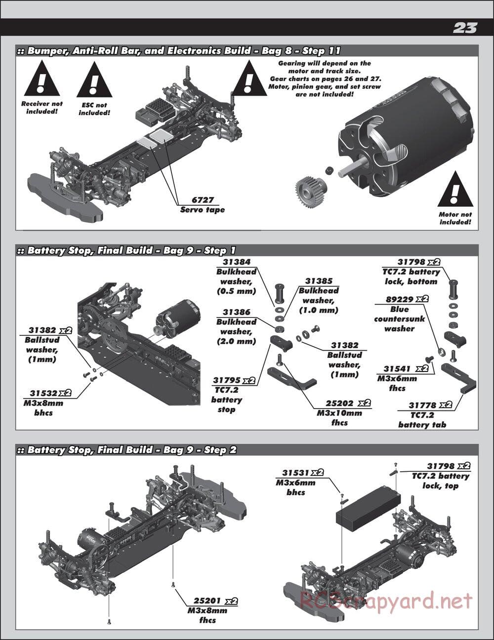 Team Associated - TC7.2 Factory Team - Manual - Page 23