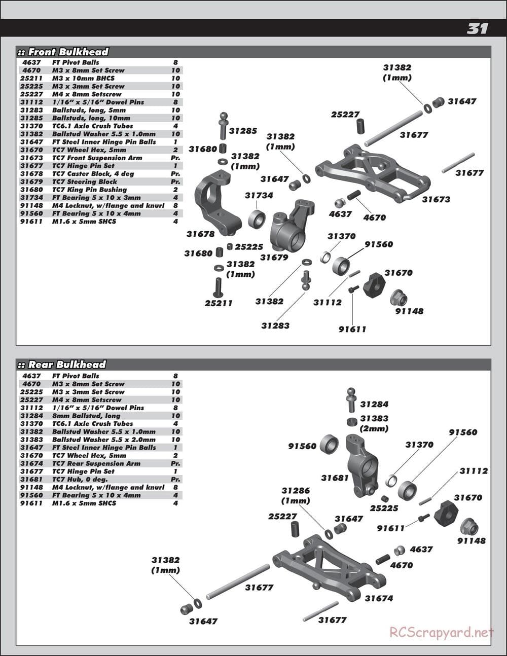 Team Associated - TC7.2 Factory Team - Manual - Page 31