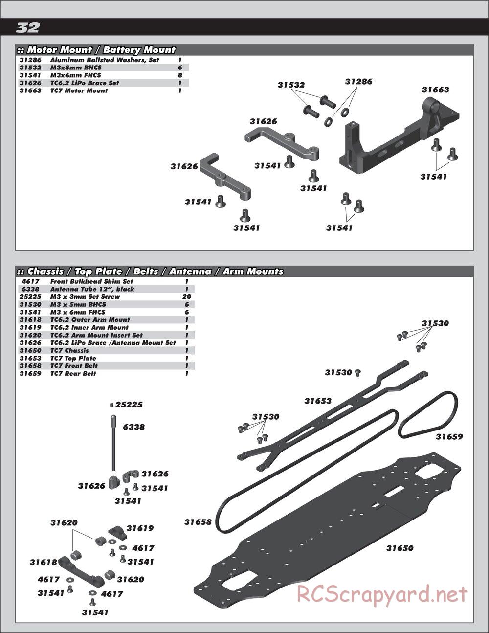 Team Associated - TC7 Factory Team - Manual - Page 32