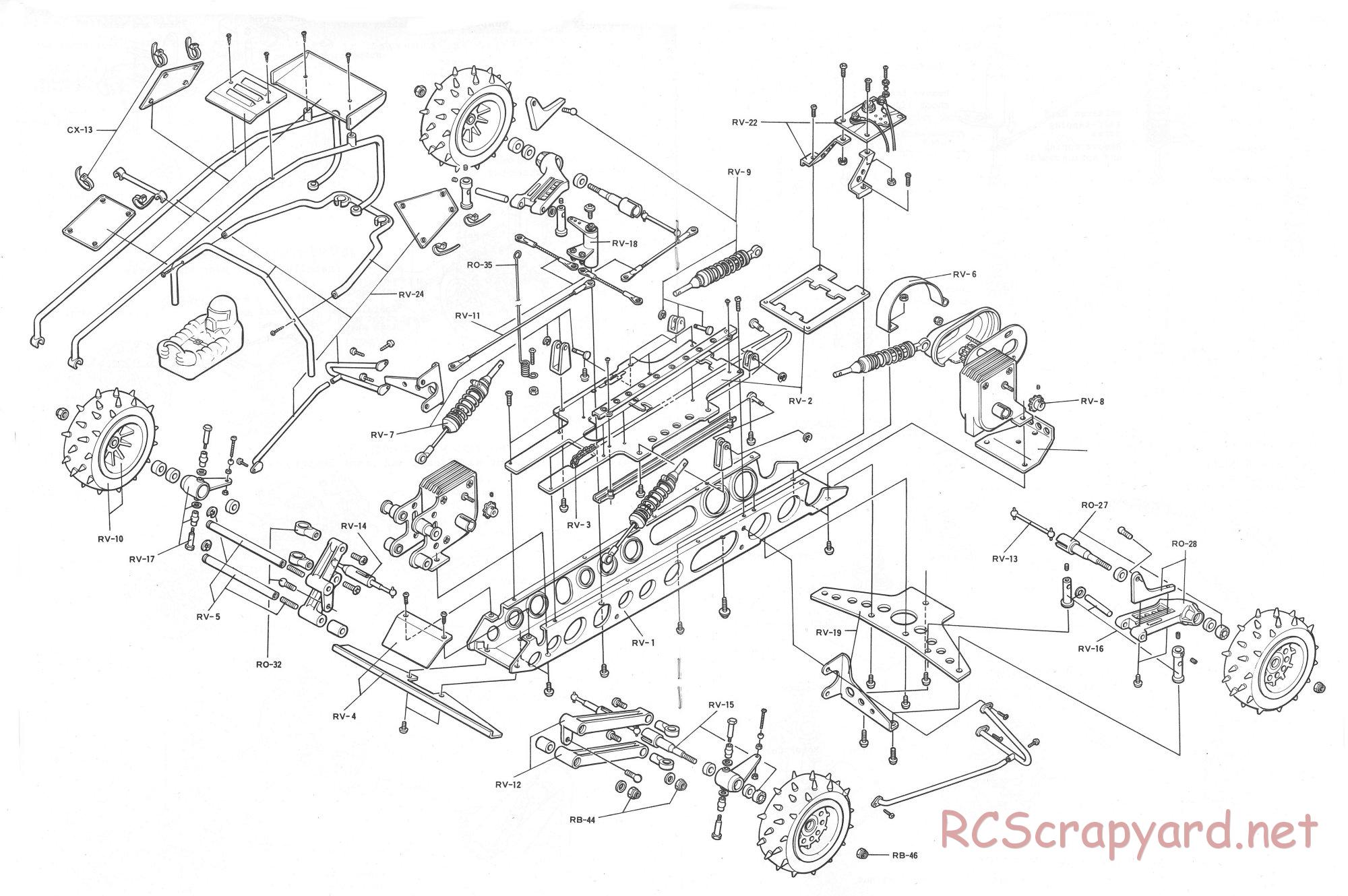 AYK Racing - 4x4 Viper - Exploded View and Parts List - Page 1