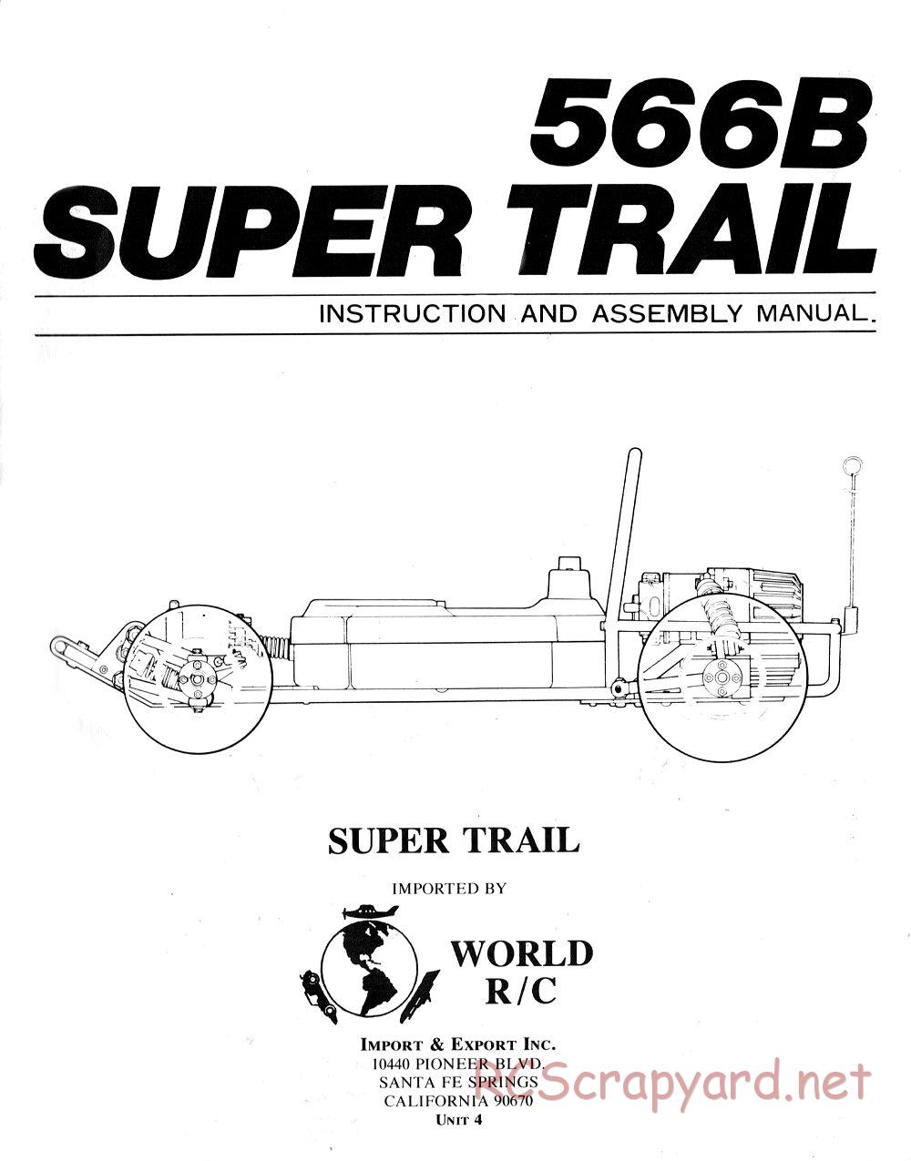 AYK Racing - 566B Super Trail - Manual - Page 1