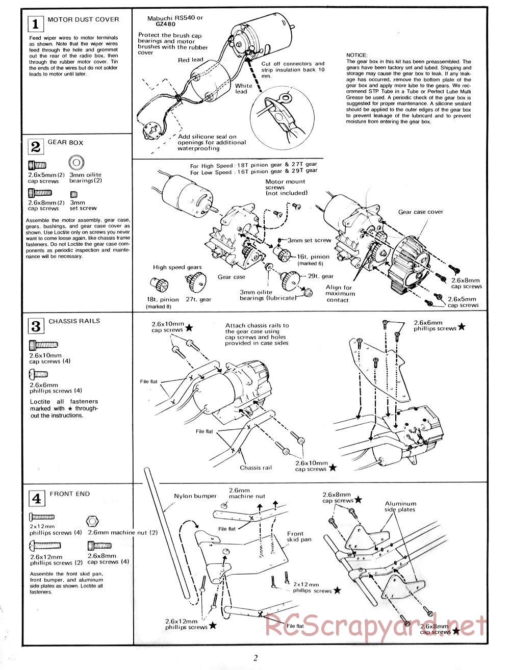 AYK Racing - 566B Super Trail - Manual - Page 4