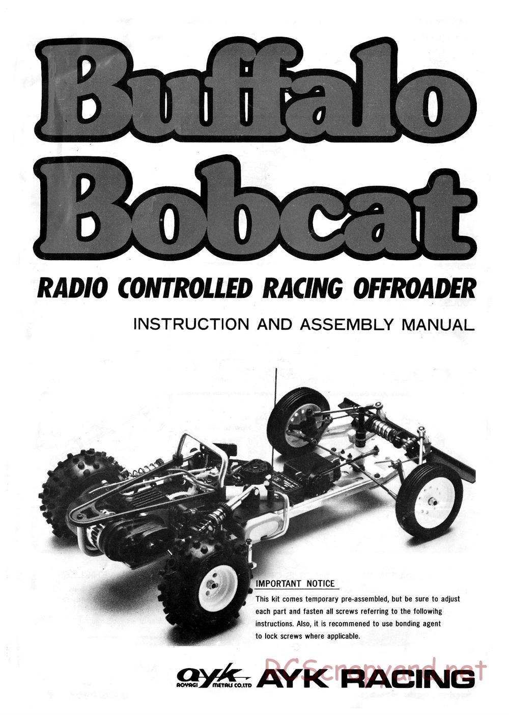 AYK Racing - Buffalo / Bobcat - Manual - Page 1