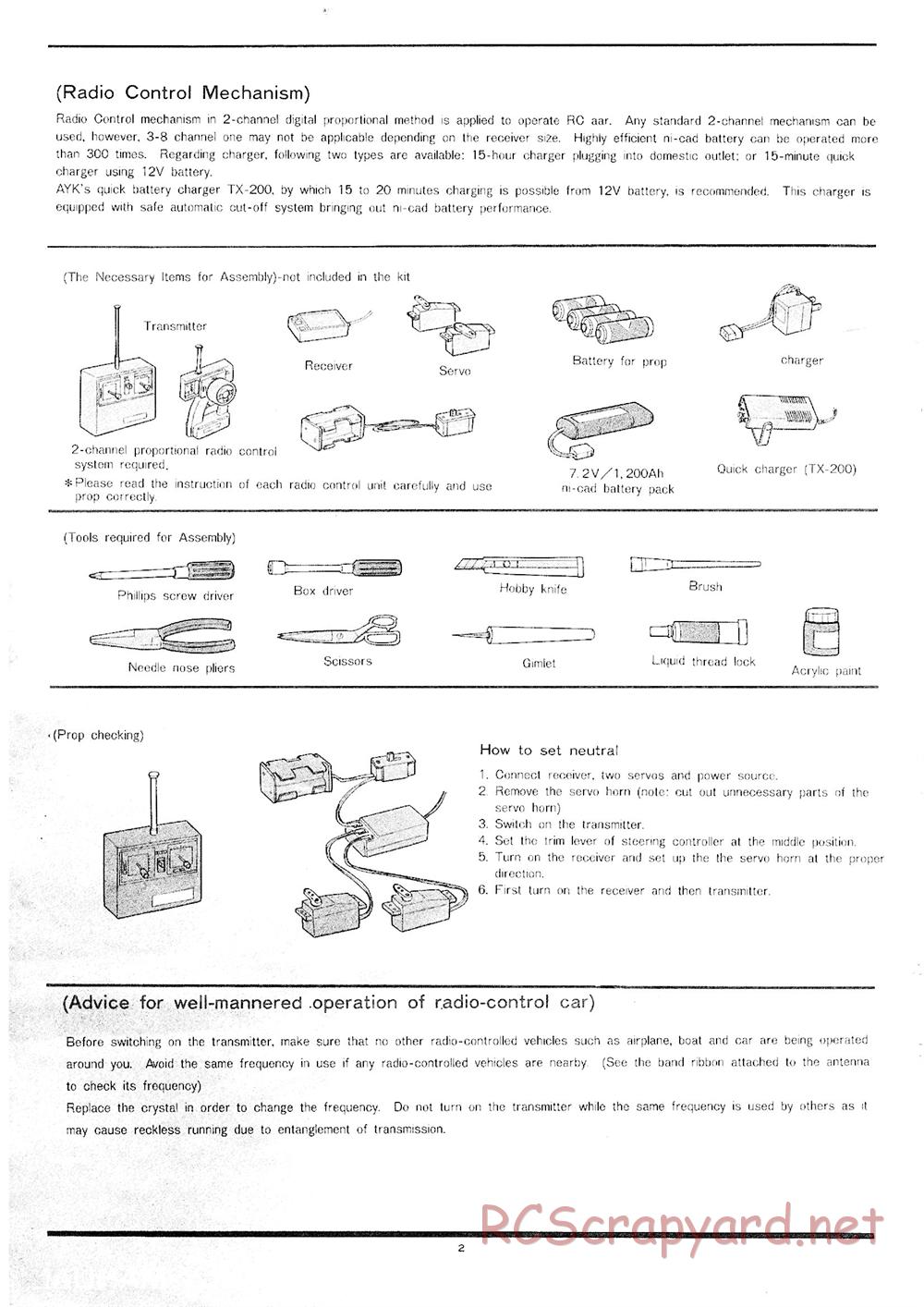 AYK Racing - Gator - Manual - Page 2