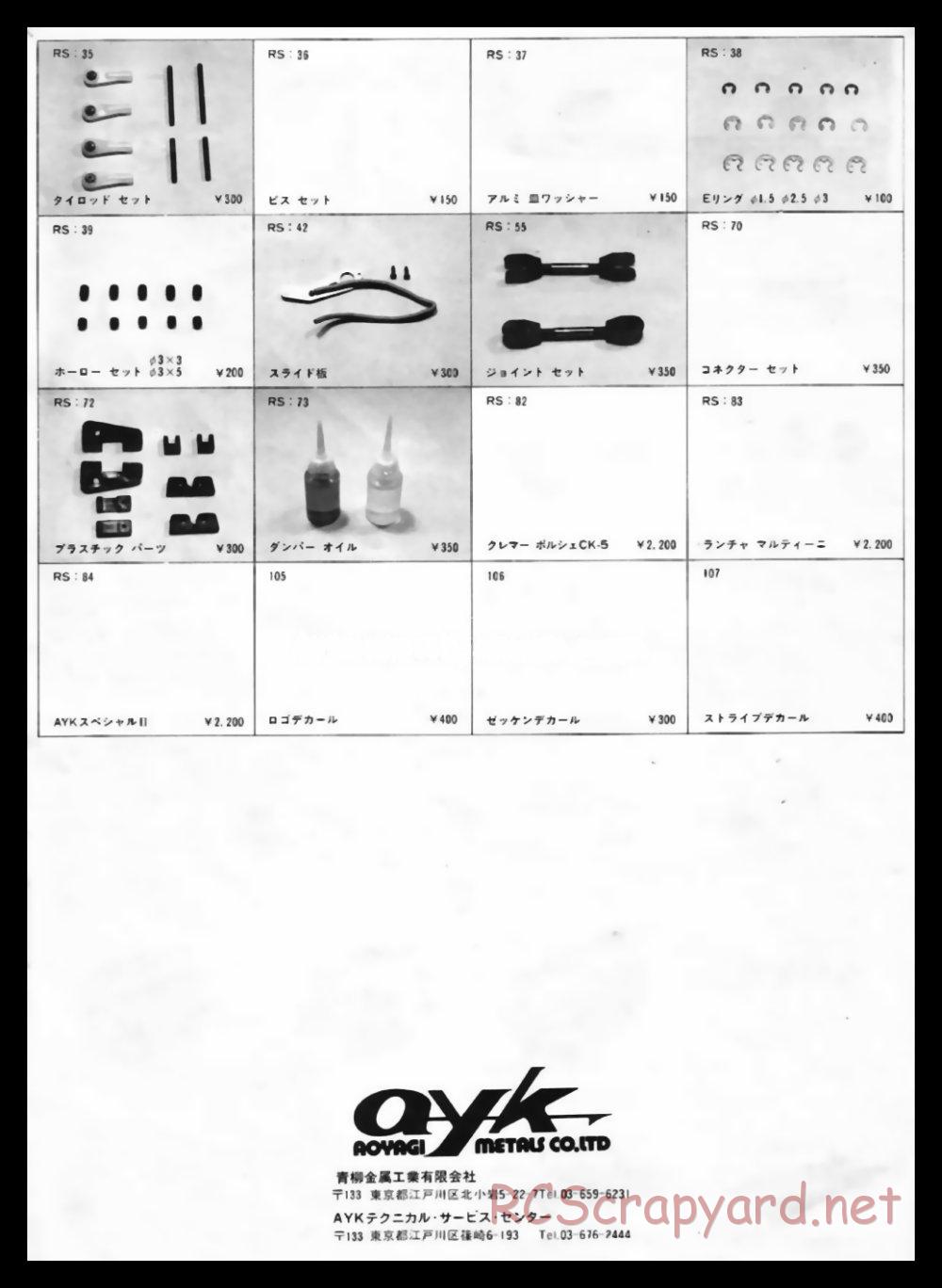 AYK Racing - RS401i Cyclone - Manual - Page 8