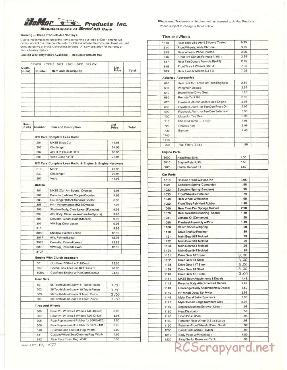 Bolink - Models and Part Lists - Page 4