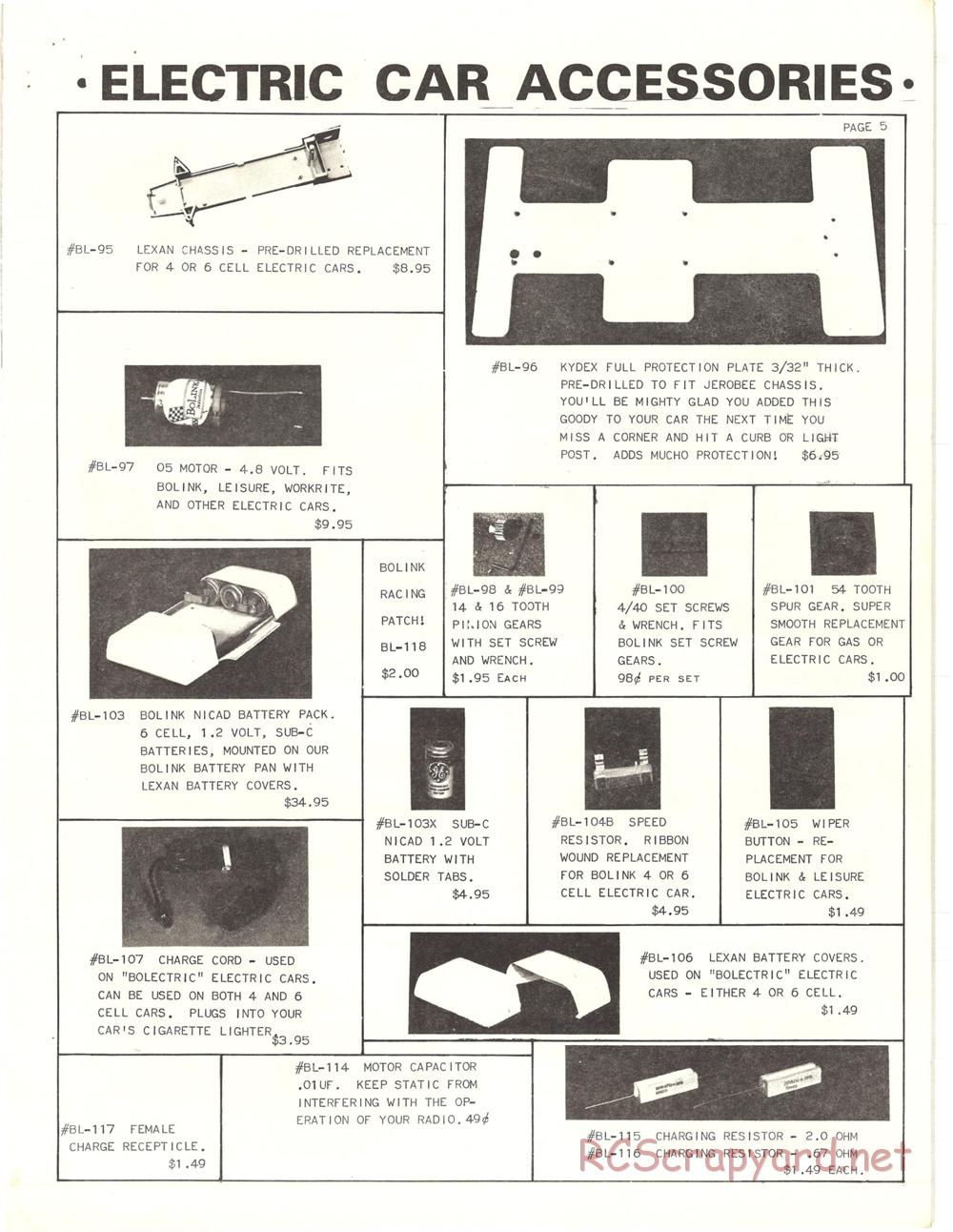 Bolink - Models and Part Lists - Page 23