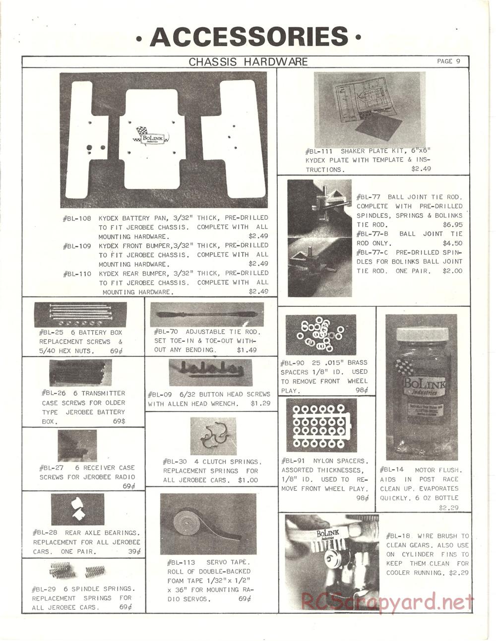 Bolink - Models and Part Lists - Page 27