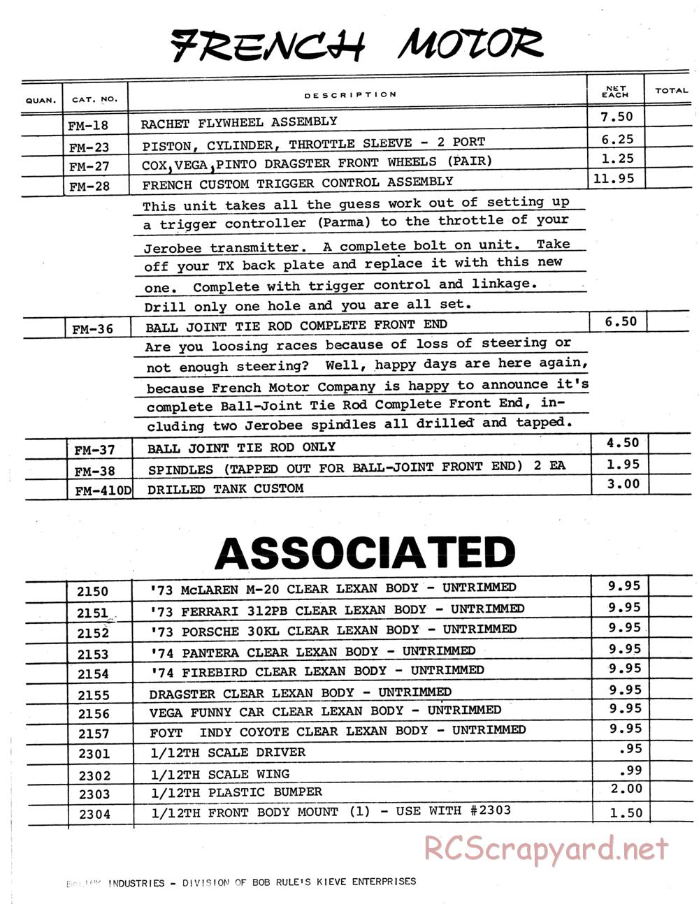 Bolink - Models and Part Lists - Page 32