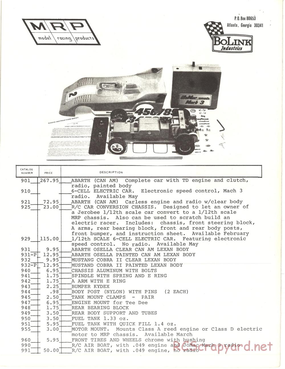 Bolink - Models and Part Lists - Page 33