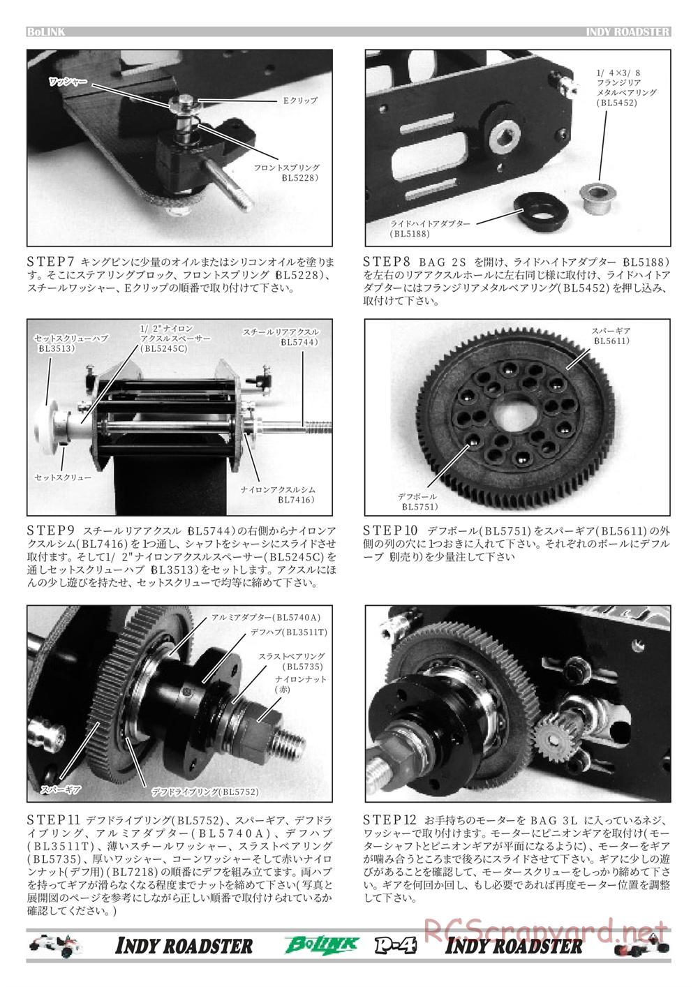 Bolink - Indy Roadster - Manual - Page 4