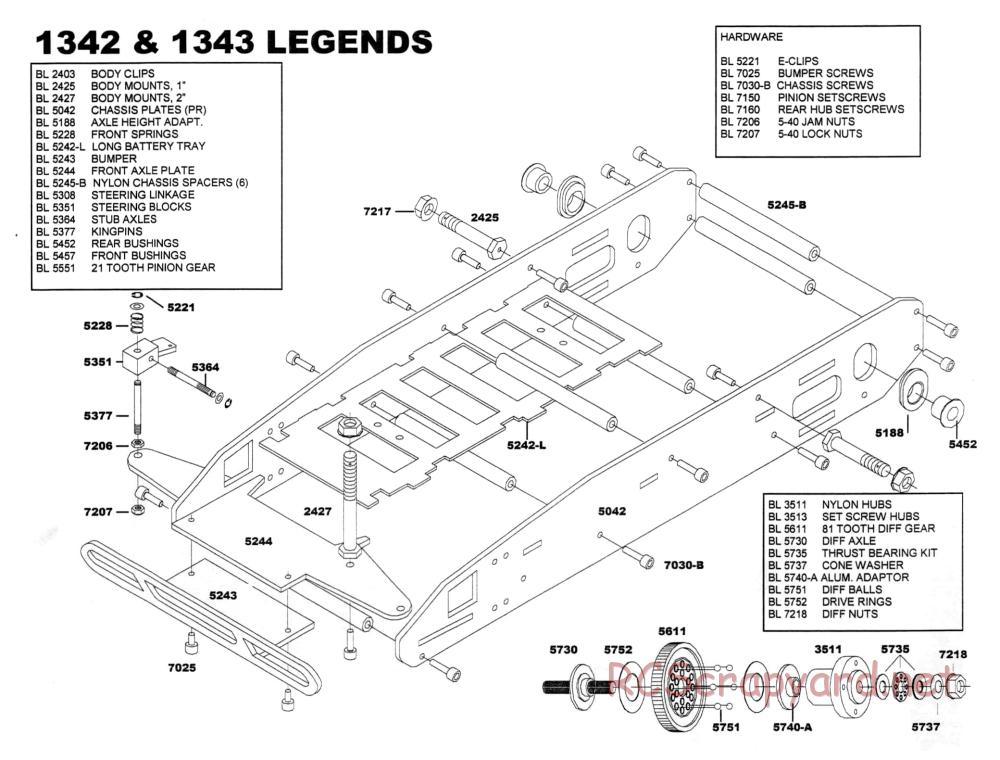 Bolink - R/C Legends - Exploded Views - Page 1