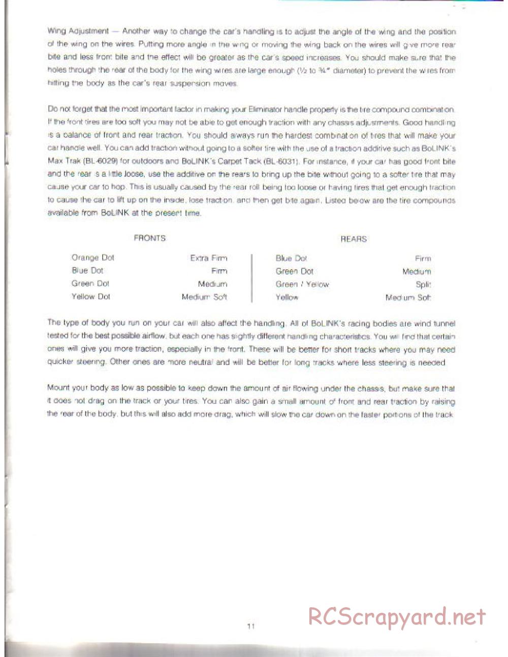 Bolink - Super Sport - Manual - Page 11