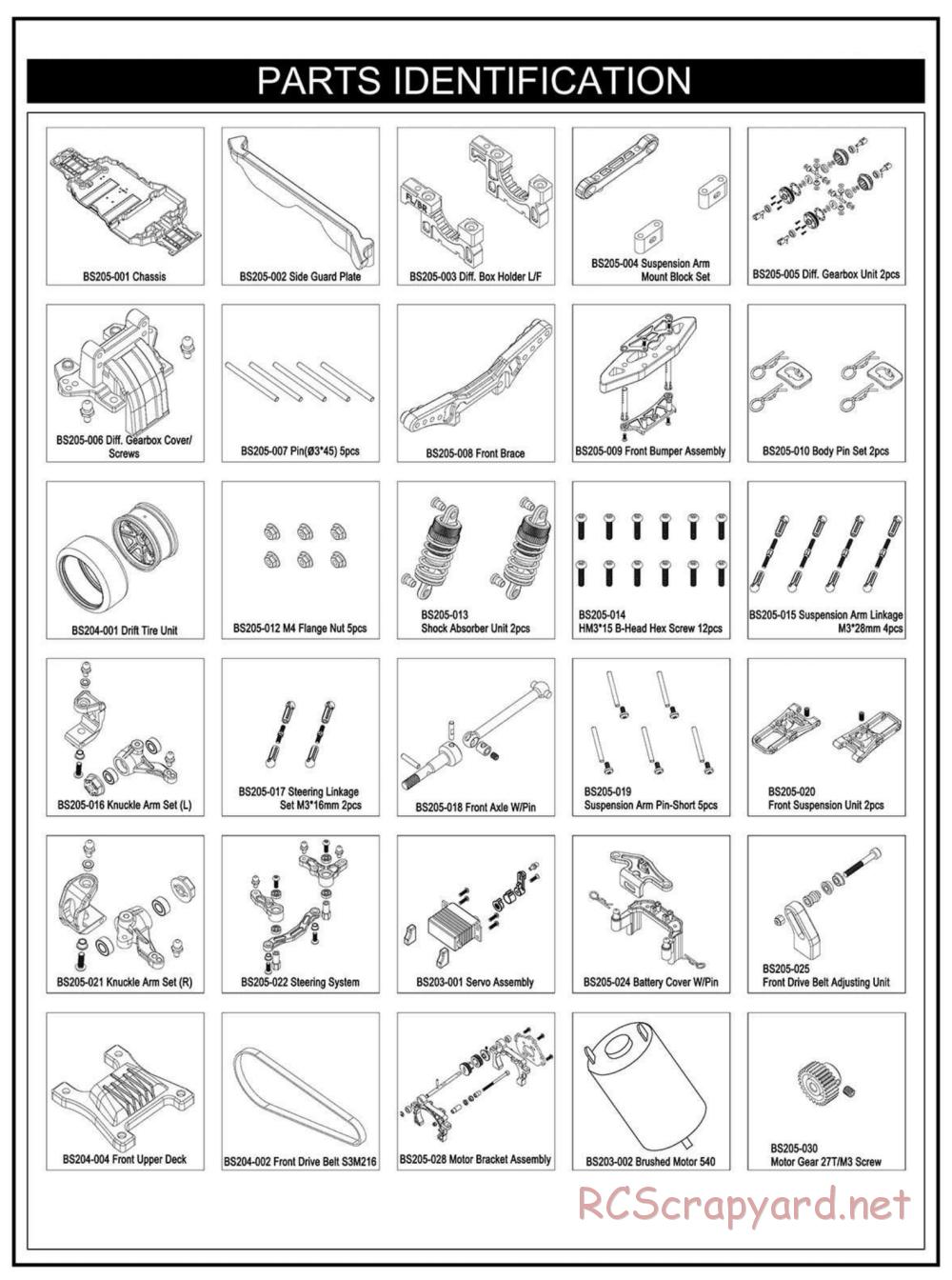 BSD Racing - BS204T - Parts List - Page 2