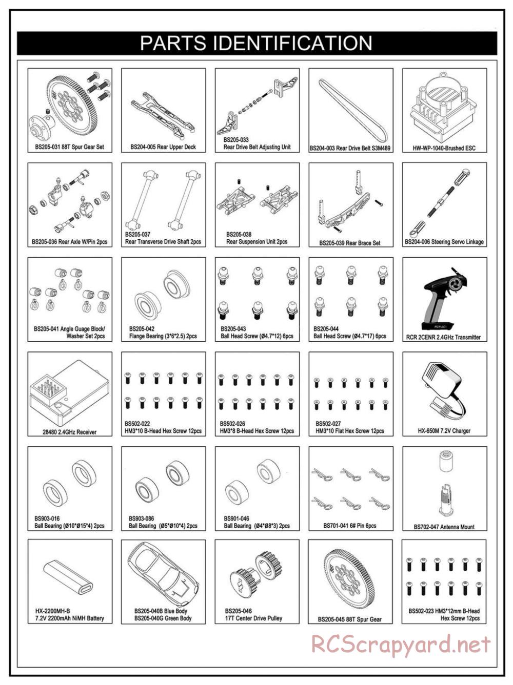 BSD Racing - BS204T - Parts List - Page 3