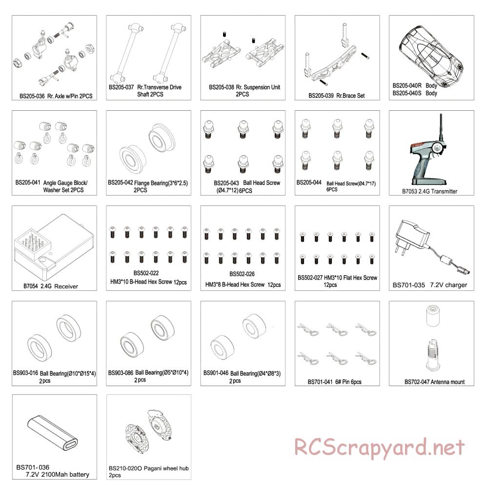 BSD Racing - BS205T - Parts List - Page 3