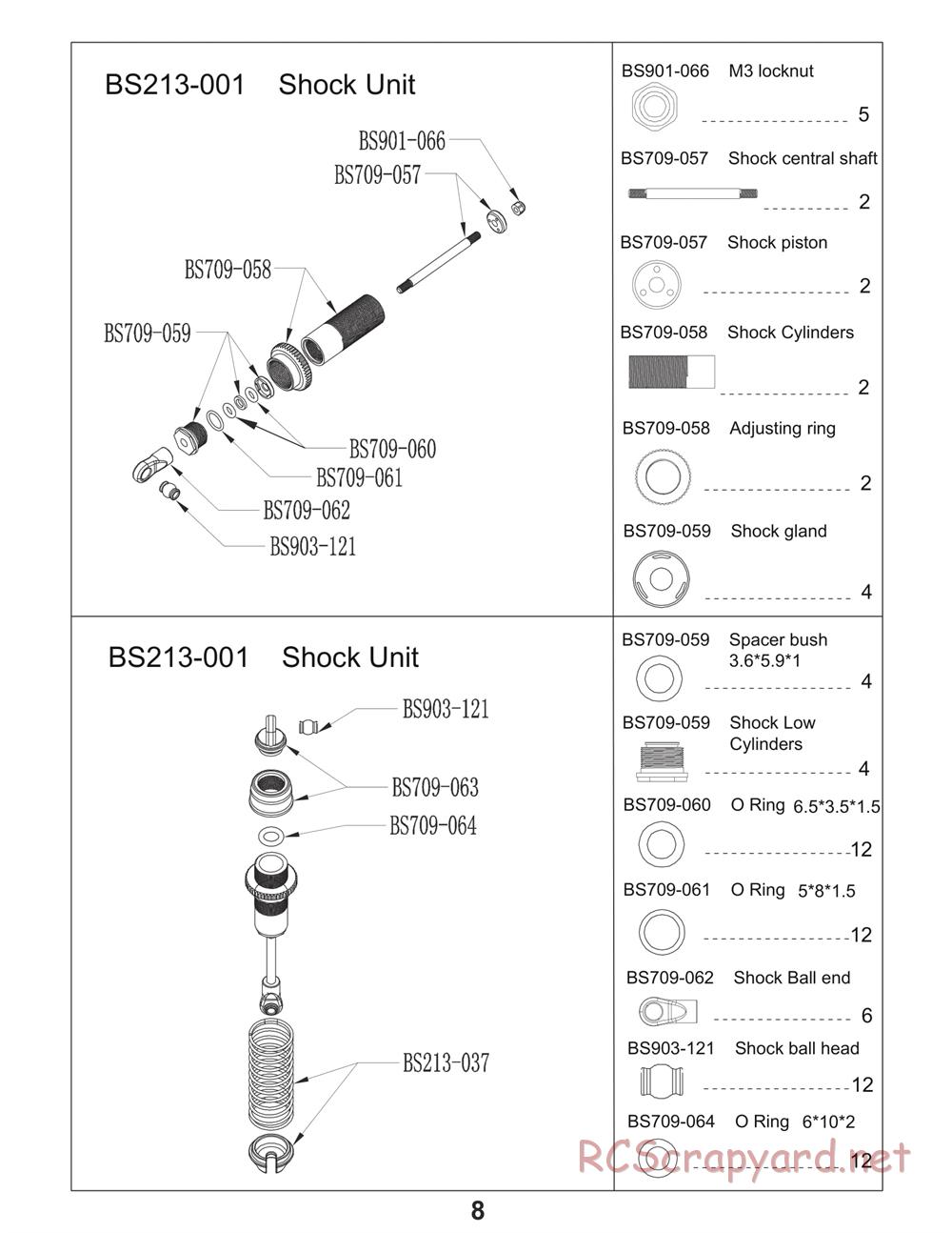 BSD Racing - BS213R / BS213T / BS214R / BS214T - Manual - Page 9