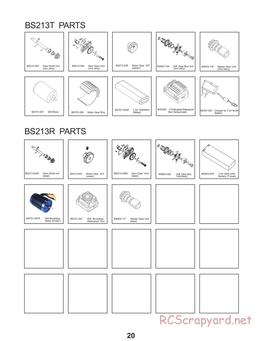 BSD Racing - BS213R / BS213T / BS214R / BS214T - Manual - Page 13