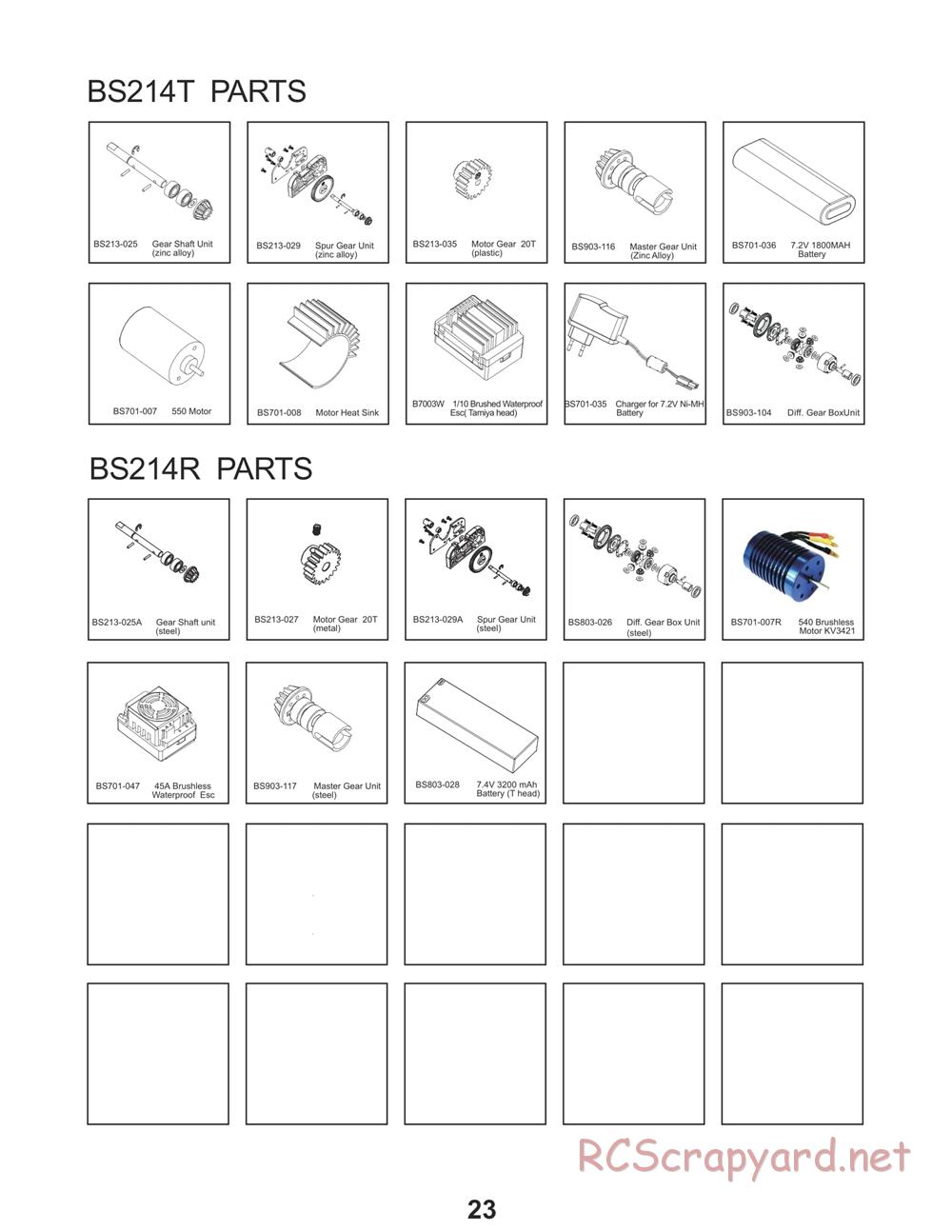 BSD Racing - BS213R / BS213T / BS214R / BS214T - Manual - Page 16