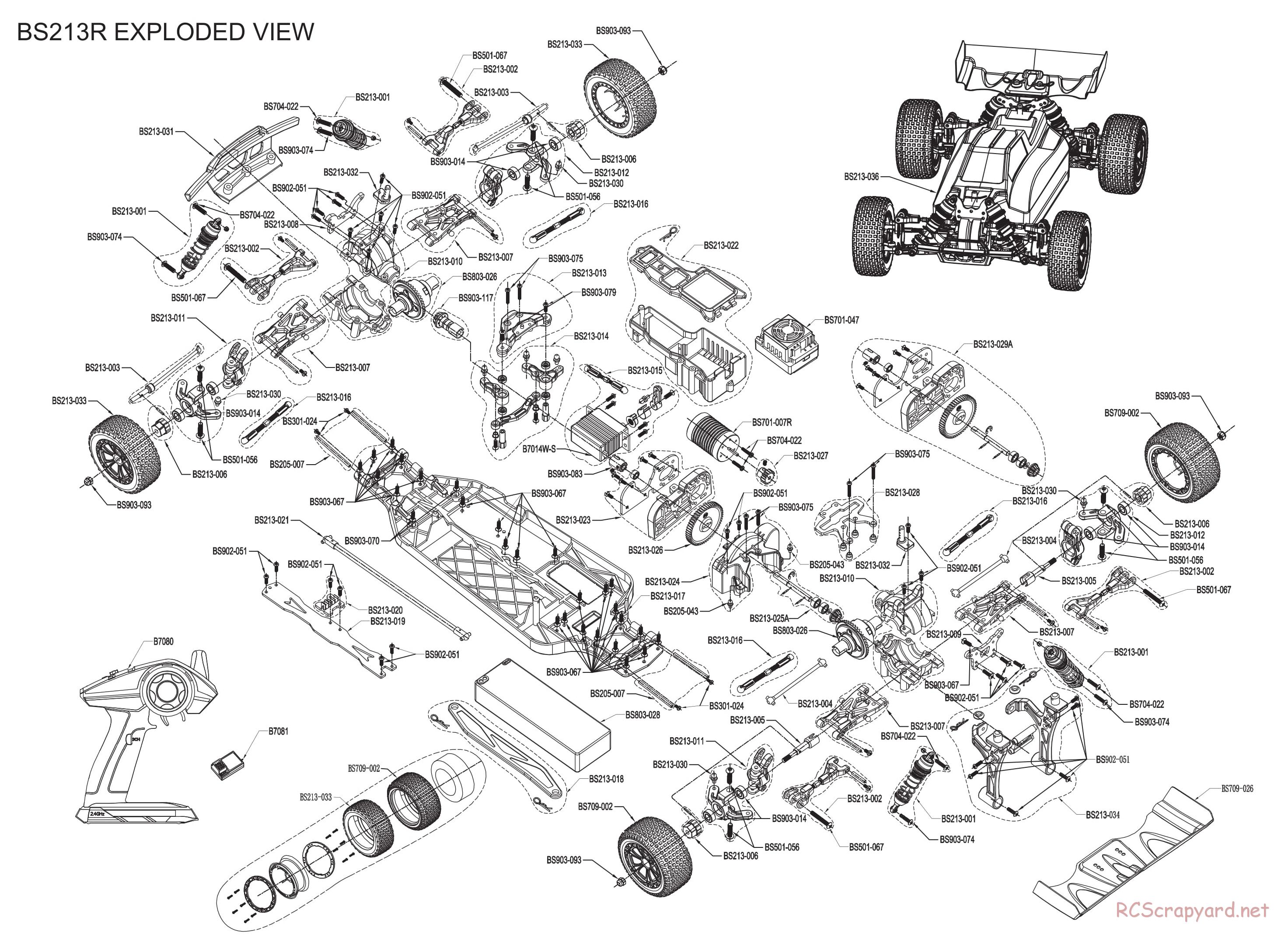 BSD Racing - BS213R / BS213T - Parts List - Page 2