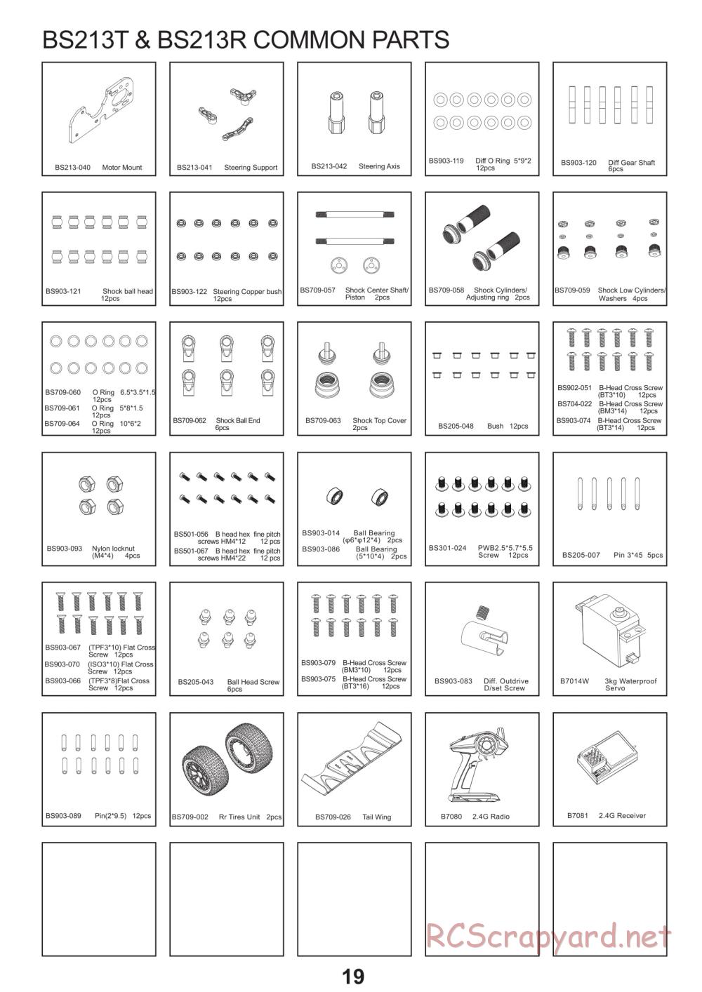 BSD Racing - BS213R / BS213T - Parts List - Page 4