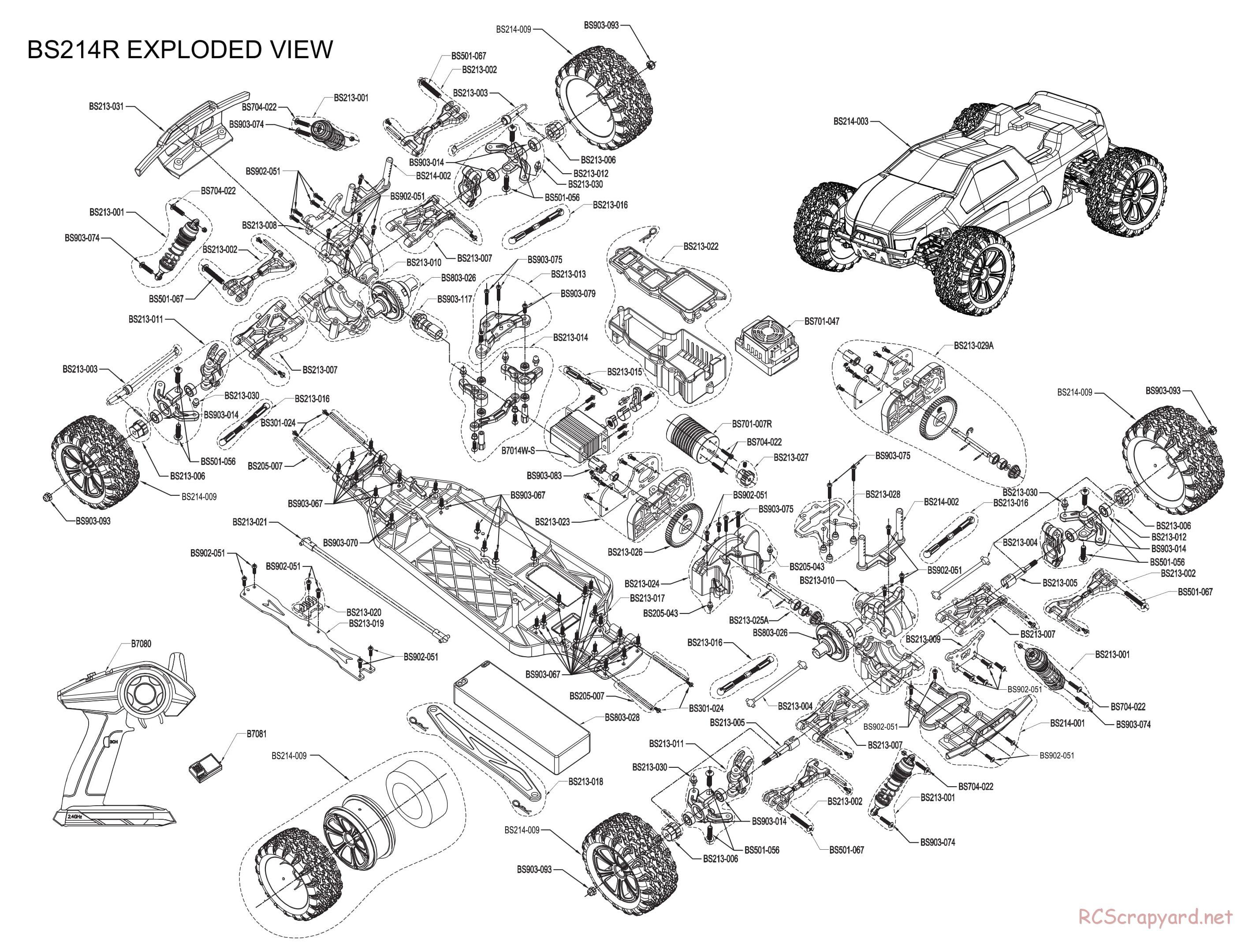 BSD Racing - BS214R / BS214T - Parts List - Page 2