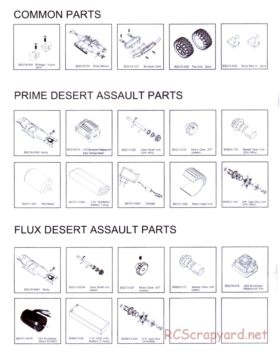 BSD Racing - BS218R / BS218T - Parts List - Page 3