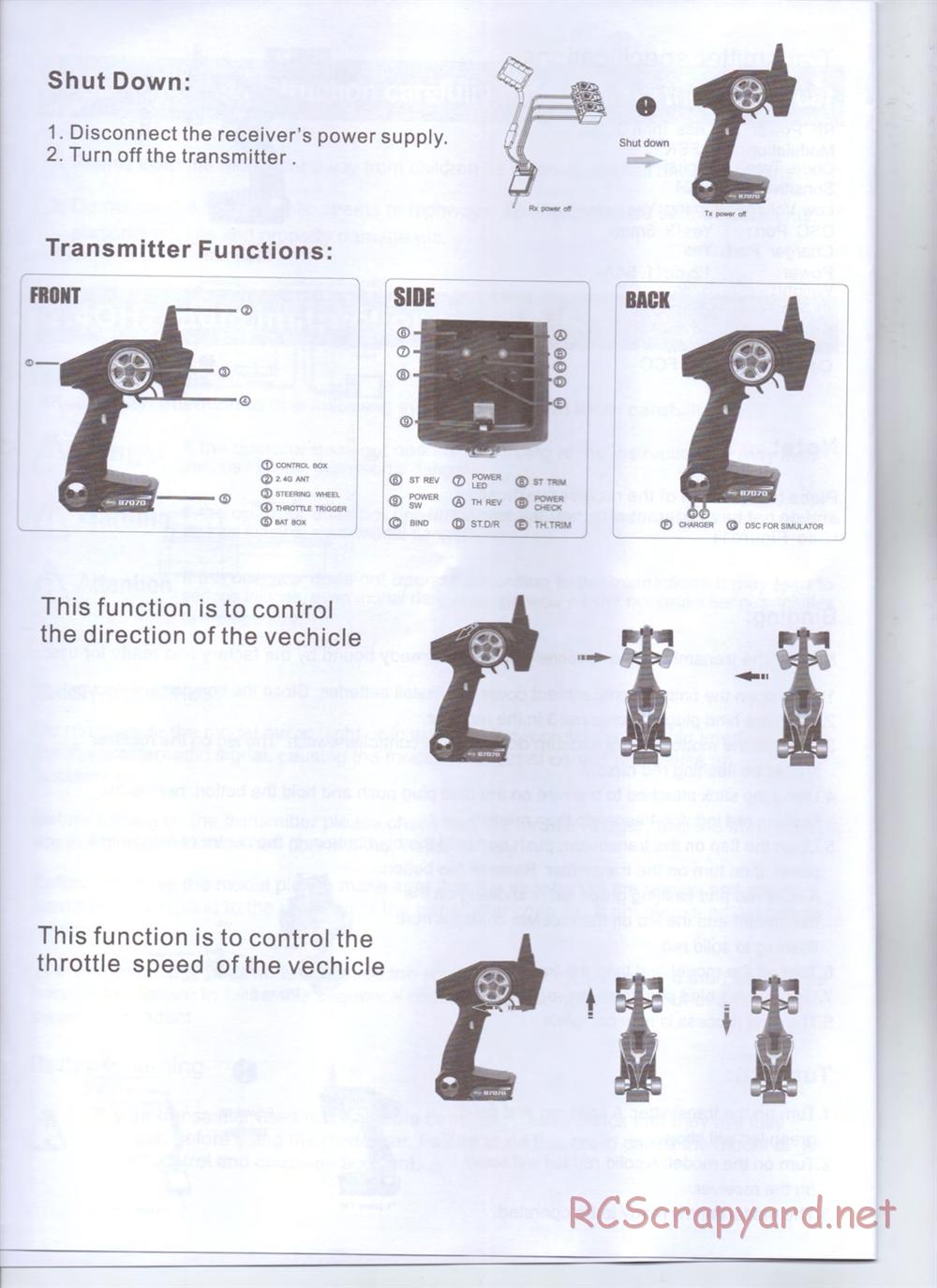 BSD Racing - BS218R / BS218T - Manual - Page 7